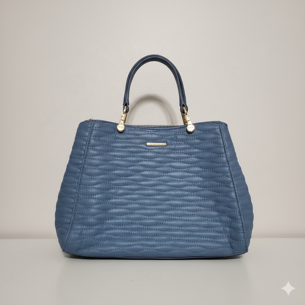 Blue Quilted Purse